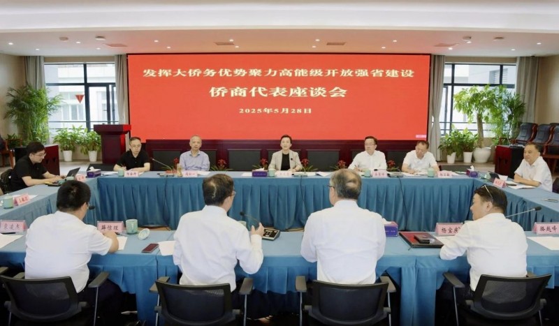 王文序赴省侨商会调研并召开专题座谈会,宋凌杰总裁应邀参会并发言