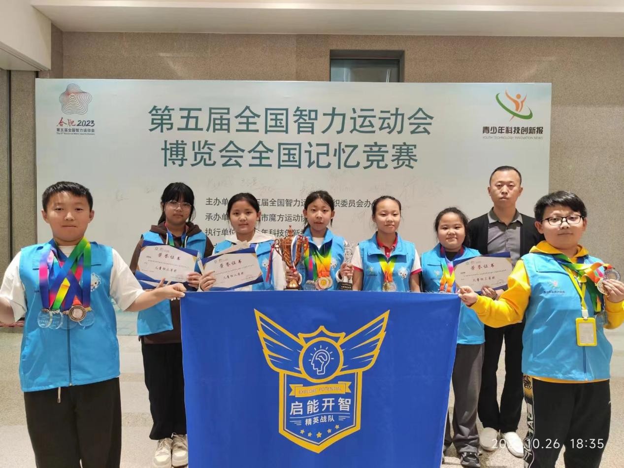 热烈庆祝启能开智精英战队在五智会全国记忆竞赛中全员获奖!!! 热烈庆祝启能开智精英战队在五智会全国记忆竞赛中全员获奖!!!